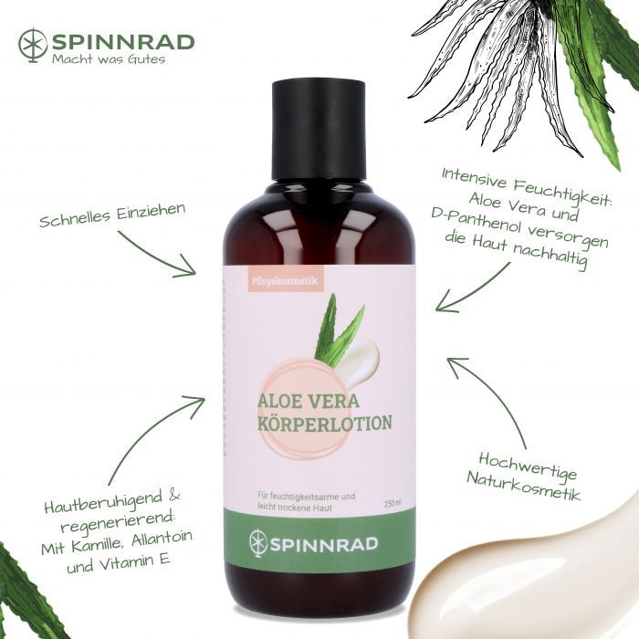 Aloe Vera Krperlotion von Spinnrad kaufen - Feuchtigkeit fr trockene  Haut<br>