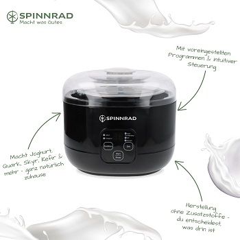 Joghurt-Bereiter schwarz von Spinnrad